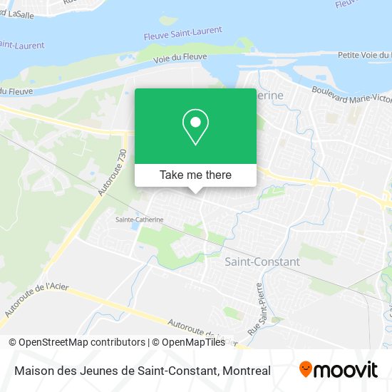 Maison des Jeunes de Saint-Constant map