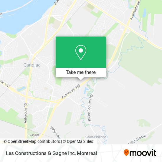 Les Constructions G Gagne Inc map