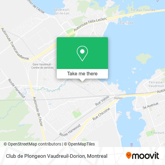 Club de Plongeon Vaudreuil-Dorion map