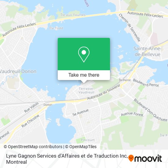 Lyne Gagnon Services d'Affaires et de Traduction Inc map