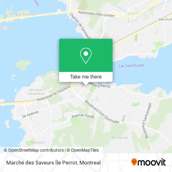 Marché des Saveurs Île Perrot map