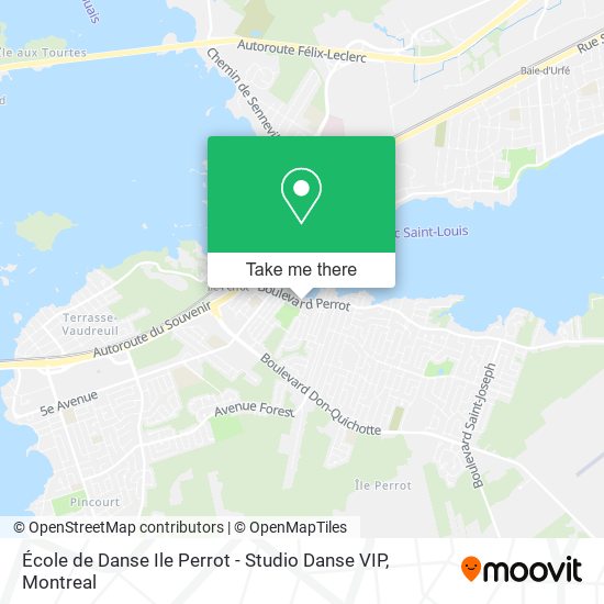 École de Danse Ile Perrot - Studio Danse VIP map