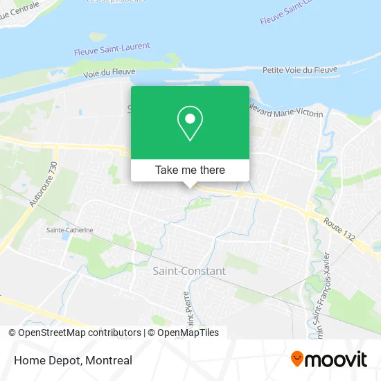 Home Depot map