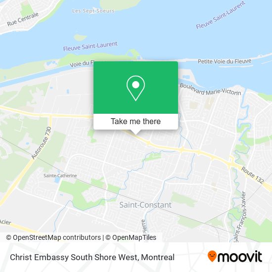 Christ Embassy South Shore West map
