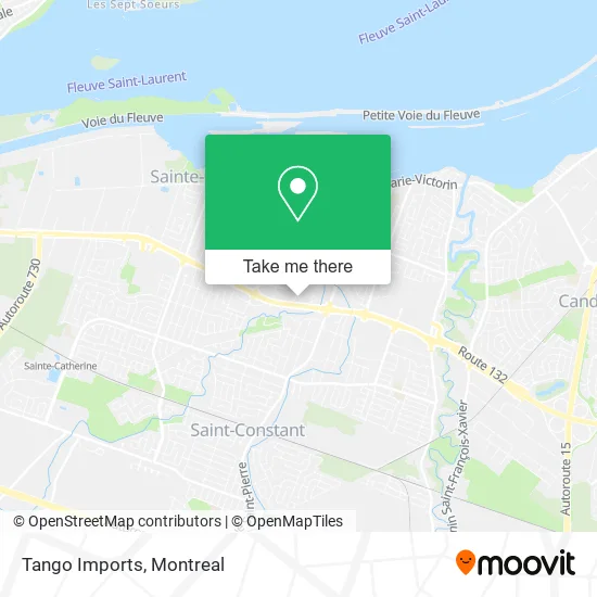 Tango Imports map