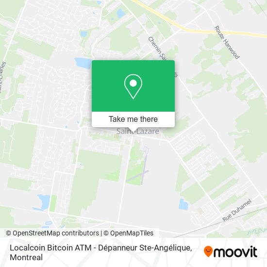 Localcoin Bitcoin ATM - Dépanneur Ste-Angélique map