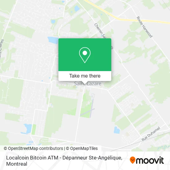 Localcoin Bitcoin ATM - Dépanneur Ste-Angélique map