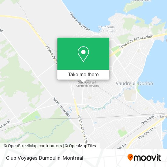 Club Voyages Dumoulin map