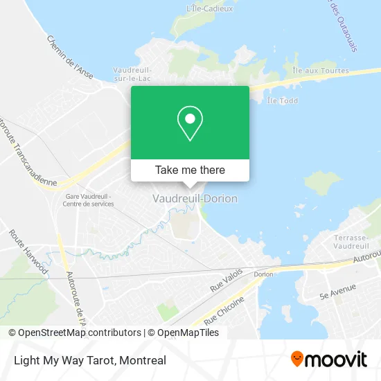 Light My Way Tarot map