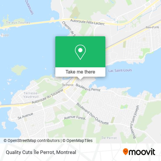 Quality Cuts Île Perrot map