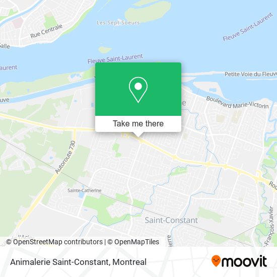 Animalerie Saint-Constant map