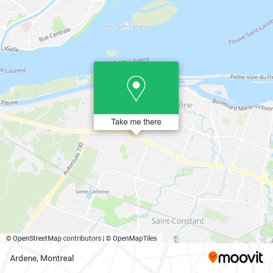 Ardene map