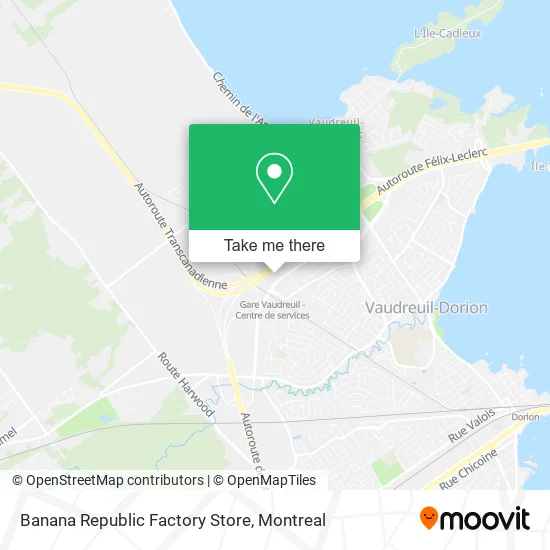 Banana Republic Factory Store map
