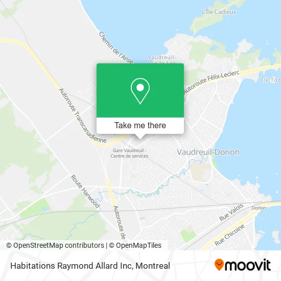 Habitations Raymond Allard Inc map