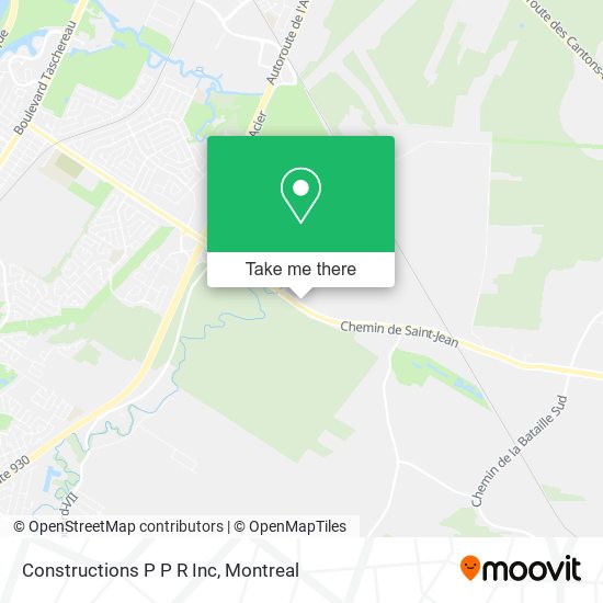 Constructions P P R Inc map