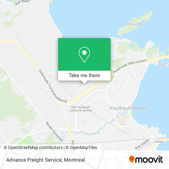 Advance Freight Service map
