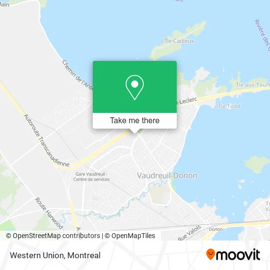 Western Union map