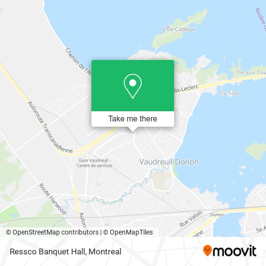 Ressco Banquet Hall map