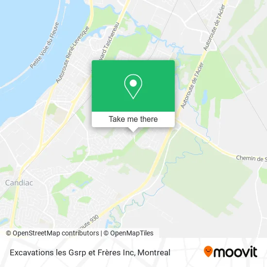Excavations les Gsrp et Frères Inc map