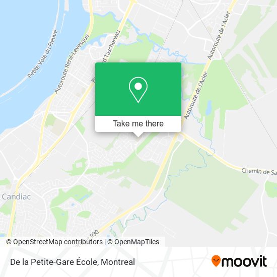 De la Petite-Gare École map
