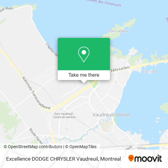 Excellence DODGE CHRYSLER Vaudreuil map