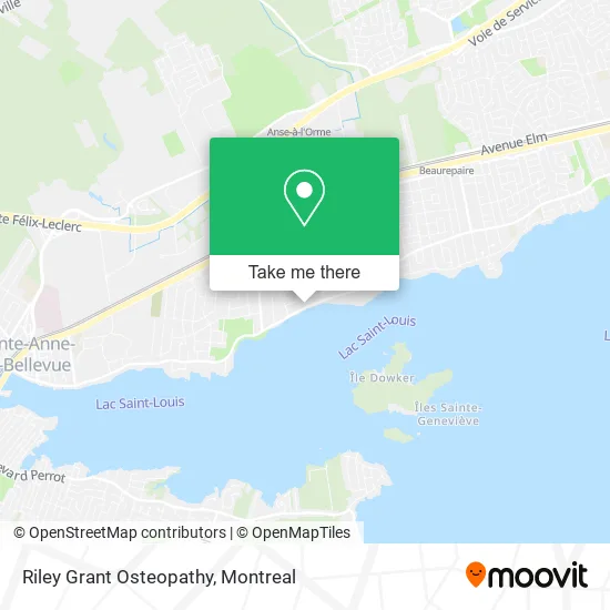 Riley Grant Osteopathy map