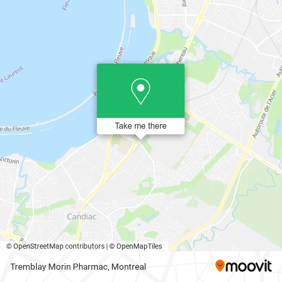 Tremblay Morin Pharmac map