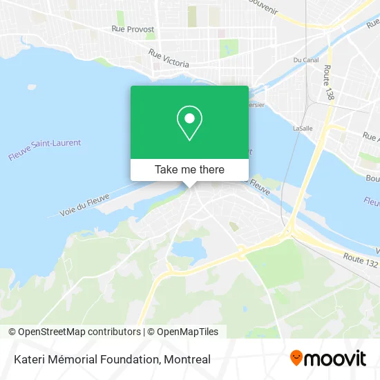Kateri Mémorial Foundation map
