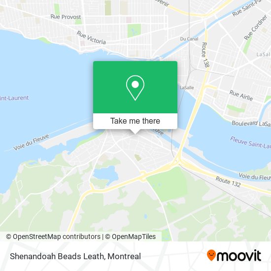 Shenandoah Beads Leath map