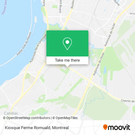 Kiosque Ferme Romuald map