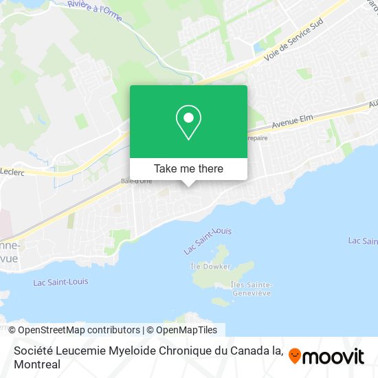 Société Leucemie Myeloide Chronique du Canada la map