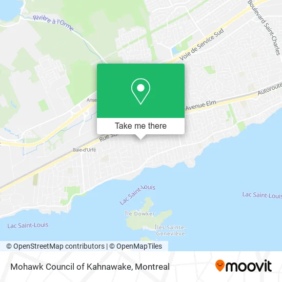 Mohawk Council of Kahnawake map