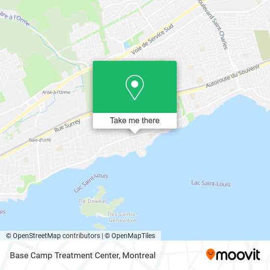 Base Camp Treatment Center map