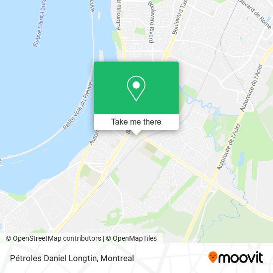 Pétroles Daniel Longtin map