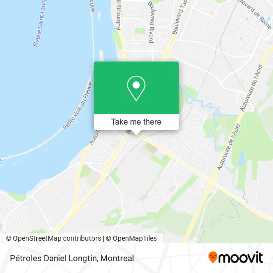 Pétroles Daniel Longtin map
