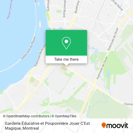 Garderie Éducative et Pouponnière Jouer C'Est Magique map