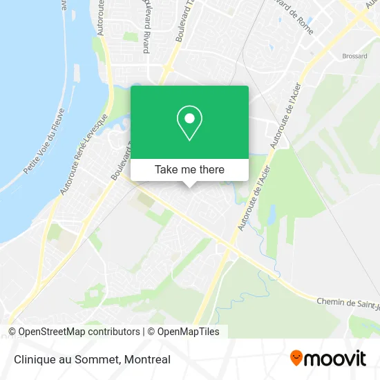 Clinique au Sommet map