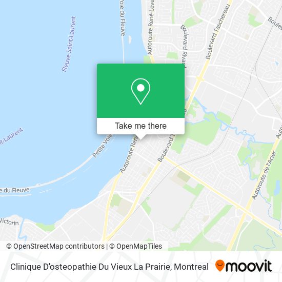 Clinique D'osteopathie Du Vieux La Prairie map