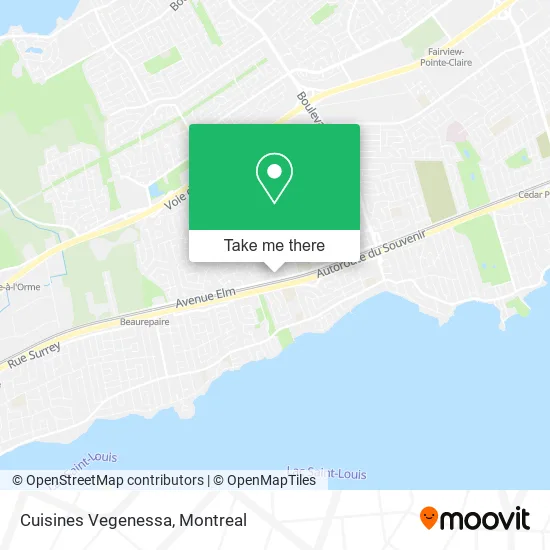 Cuisines Vegenessa map