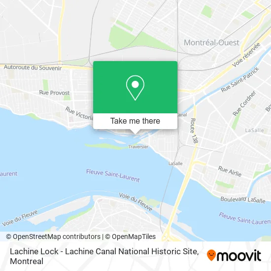 Lachine Lock - Lachine Canal National Historic Site map