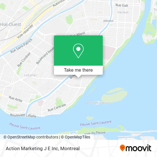Action Marketing J E Inc map
