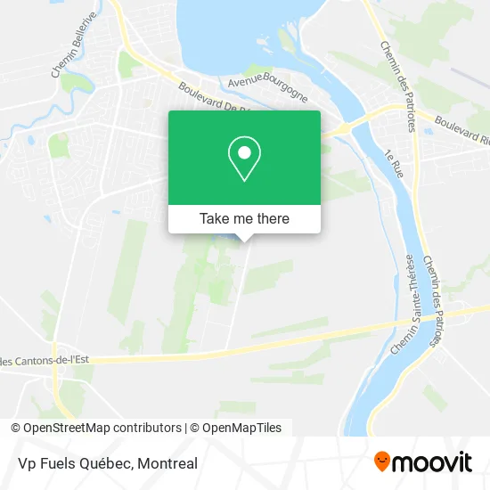 Vp Fuels Québec map
