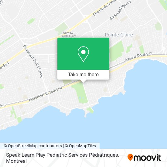 Speak Learn Play Pediatric Services Pédiatriques map