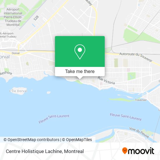 Centre Holistique Lachine map