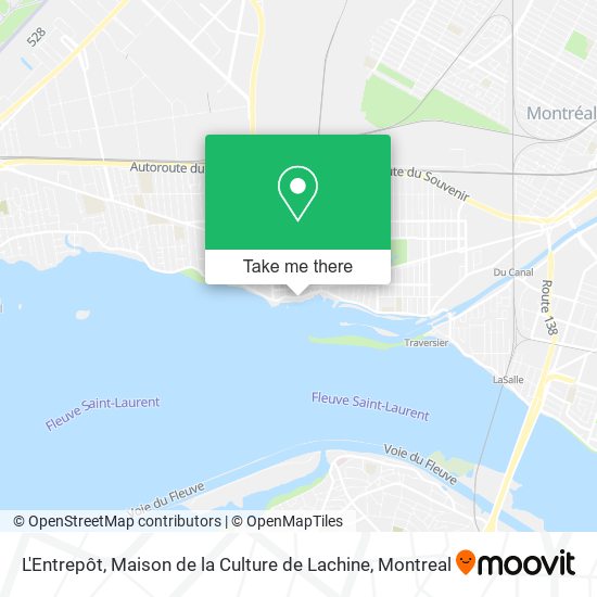 L'Entrepôt, Maison de la Culture de Lachine map