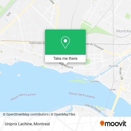 Uniprix Lachine map