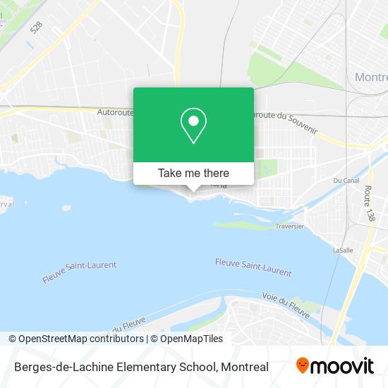 Berges-de-Lachine Elementary School map