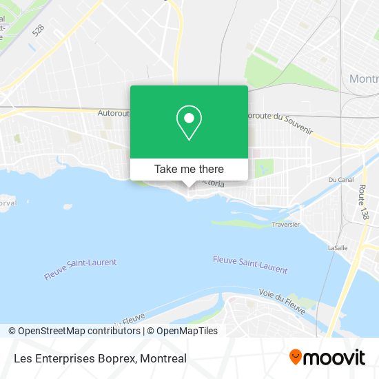 Les Enterprises Boprex map