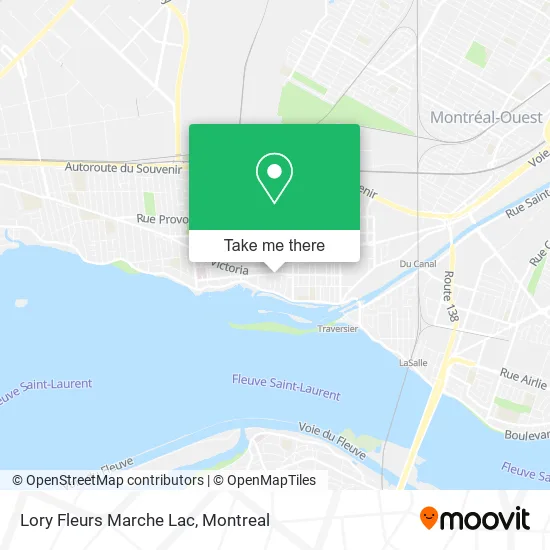 Lory Fleurs Marche Lac map