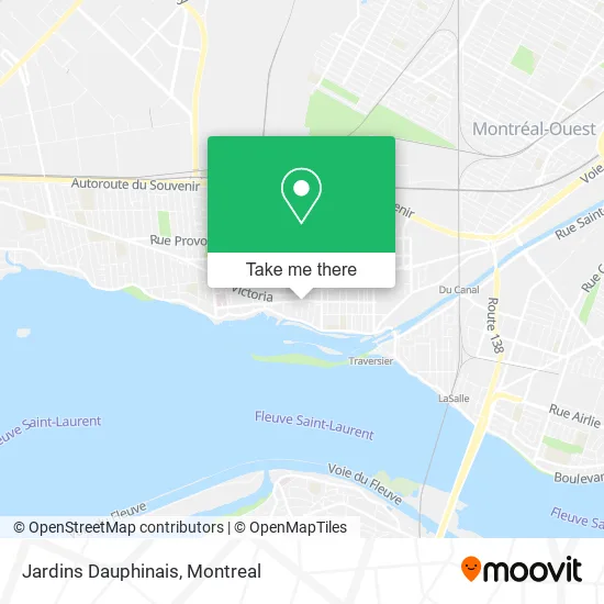 Jardins Dauphinais map